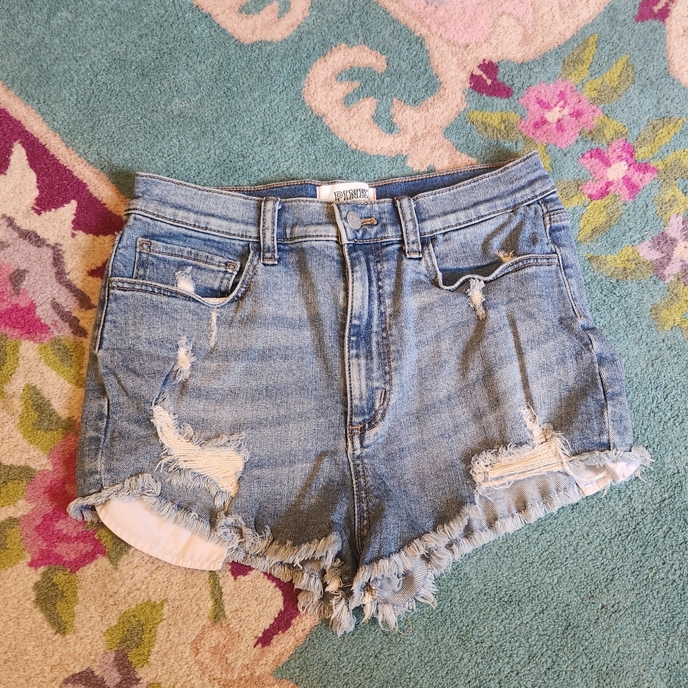 Victorias Secret Pink Jean shorts vintage inspired
